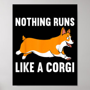 Poster Amusante Conception De Corgi Pour Hommes Femmes An