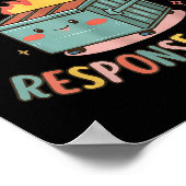 Poster Amusante équipe d'intervention incendie de Dumpste (Coin)