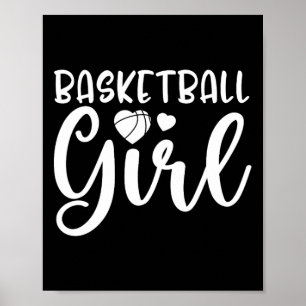 Poster Amusante fille de basket-ball Lover de basket-ball