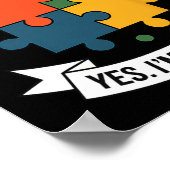 Poster Amusante Sensibilisation sur l'autisme Enfants Aut (Coin)