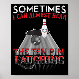 Poster Amusants Bowling Dix Épingles Conception