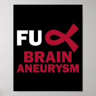 Poster Amusants Cerveau Aneurysme Sensibilisation Surviva