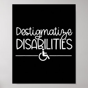 Poster Amusants Destigmatize Handicap acceptation slp Spe