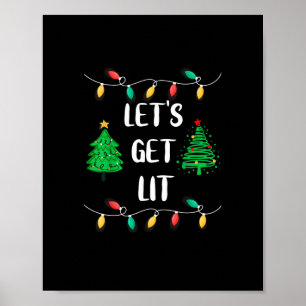 Poster Amusants Faisons Lit Noël