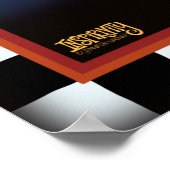 Poster Amusants Halloween Citrouille chauves-souris Inspi (Coin)