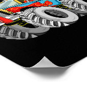 Poster Amusants Halloween Squelette Monstre camion Enfant (Coin)