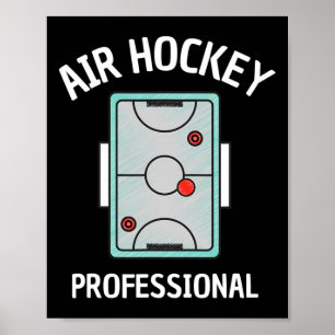 Poster Amusants Hockey Aérien Hommes Femmes Table De Hock