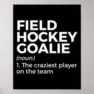 Poster Amusants Hockey de terrain Définition Dames Femmes