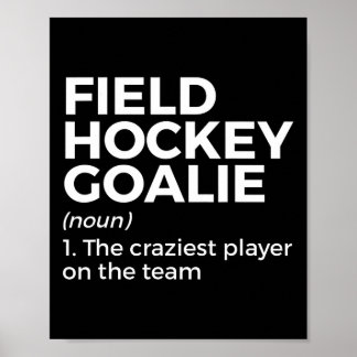 Poster Amusants Hockey de terrain Définition Dames Femmes