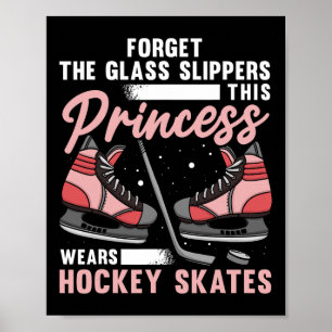 Poster Amusants Hockey Sur Glace Art Pour Femmes Filles H