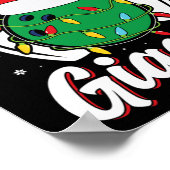 Poster Amusants sur gigles Bowling Joueur Noël Bowl (Coin)