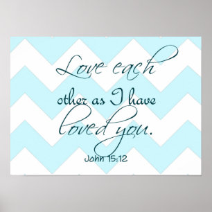 Poster "Amuse-toi comme je t'ai aimé" Jean 15:12