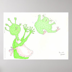 Poster Amusement avec la grand-maman !