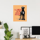 Poster Amusement avec un Grand Danois (Bureau à domicile)