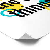 Poster Amusement branché design heureux de Profitez des c (Coin)