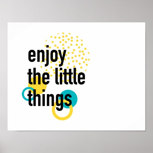 Poster Amusement branché design heureux de Profitez des c (Devant)