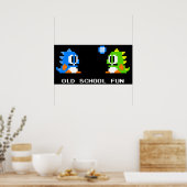 Poster Amusement de la vieille école - Bubble Bobble - Bu (Cuisine)