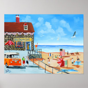 Poster Amusement en bord de mer britannique