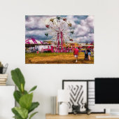 Poster Amusement - Fun du manège (Bureau à domicile)