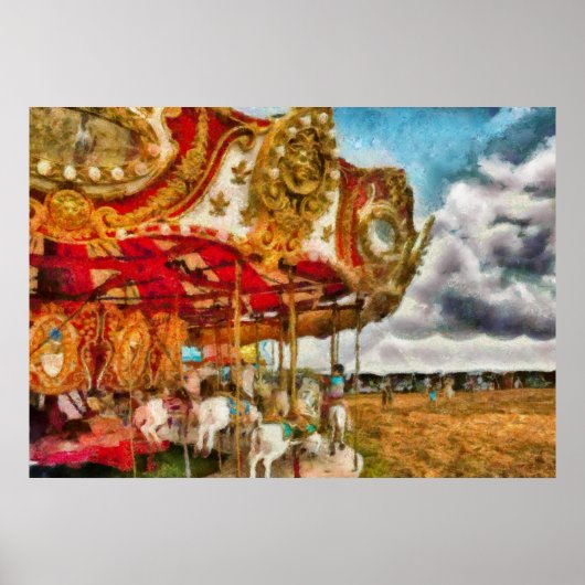Poster Amusement - Le Merry-go-round (Devant)