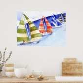 Poster Amusez-vous avec les voiles (Cuisine)