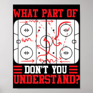 Poster Amusez-vous quelle partie du hockey ne comprenez-v
