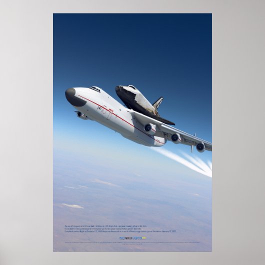 Poster An-225 Mriya & Buran dans le ciel (Devant)
