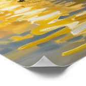 Poster An Impasto Illustration of a Sailboat at Sunset (Coin)