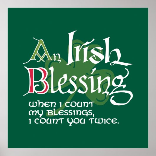 Poster An Irish Blessing (Devant)