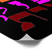 Poster Ana B'Koach dans les sept couleurs (Coin)