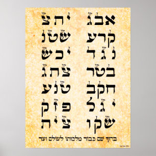 Poster Ana b'Koach - Prière de Genèse de 42 mots