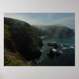 Poster Anacapa Island brumeuse aux Îles Anglo-Normandes