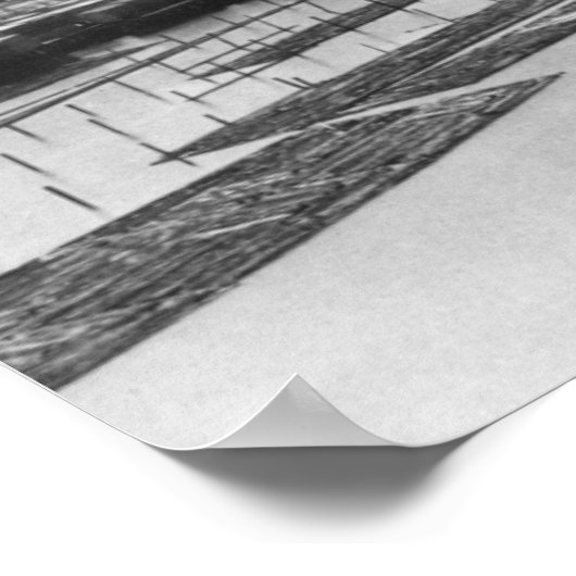 Poster Anacortes, WA Vue de Morrison Mill Photo (Coin)