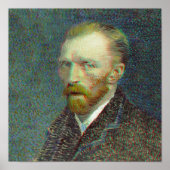 Poster Anaglyph 3D Vincent van Gog Autoportrait (Devant)