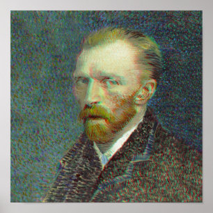 Poster Anaglyph 3D Vincent van Gog Autoportrait