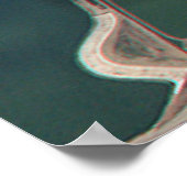 Poster Anaglyphe 3D de P51 sur Spitfire sur Airfield (Coin)