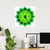 Poster Anahata Le Coeur Chakra (Bureau à domicile)