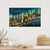 Poster Anaheim, Californie - Scènes de grandes lettres (Cuisine)