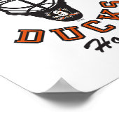 Poster Anaheim Ducks Hockey Mask White Officially License (Coin)