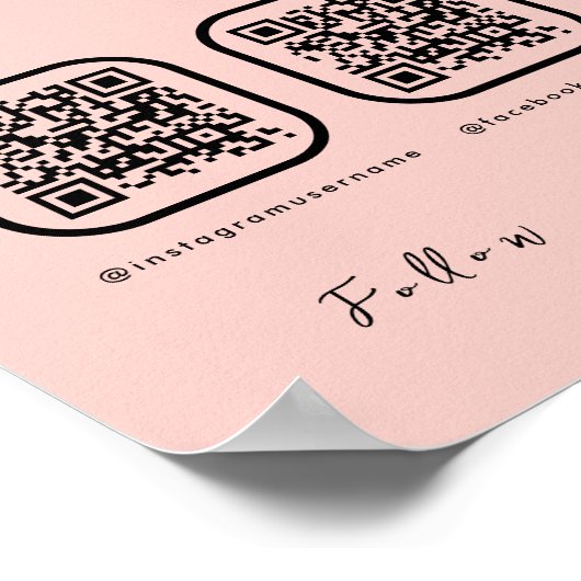 Poster Analyse de code QR multiple pour payer les médias  (Coin)