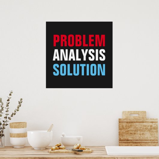 Poster Analyse du problème Solution Inspiration motivatio (Cuisine)