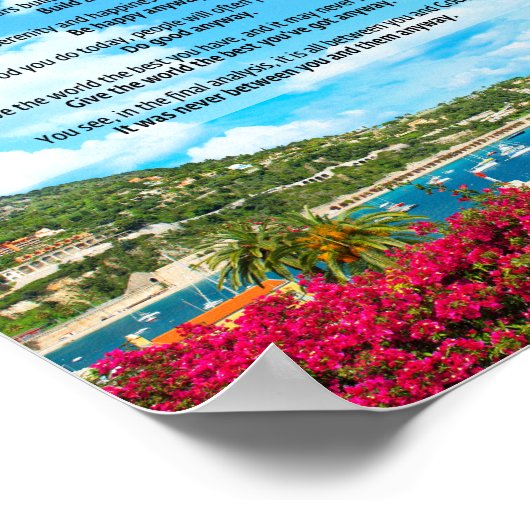 Poster Analyse finale : "Faites-le de toute façon" (Coin)