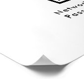 Poster Analyse Wi-Fi de code QR pour connecter le blanc p (Coin)