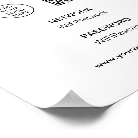 Poster Analyser Connecter le logo WiFi Entreprise Entrepr (Coin)