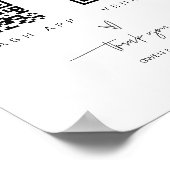 Poster Analyser le code QR Signer barre de Mariage Valet  (Coin)