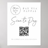 Poster Analyser le code QR Signer barre de Mariage Valet  (Devant)