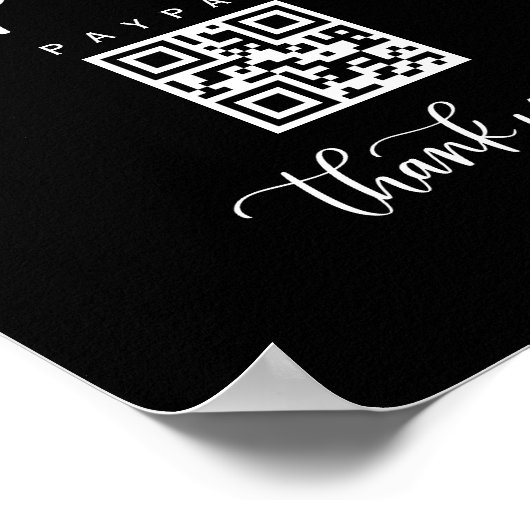 Poster Analyser le code QR Signer Paiement Mariage Petite (Coin)