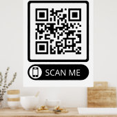 Poster Analyser mon code QR marketing (Cuisine)