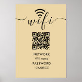 Poster Analyser pour connecter le réseau Wifi QR Code Min (Devant)