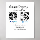 Poster Analyser pour payer q r code paypal venmo ajouter  (Devant)